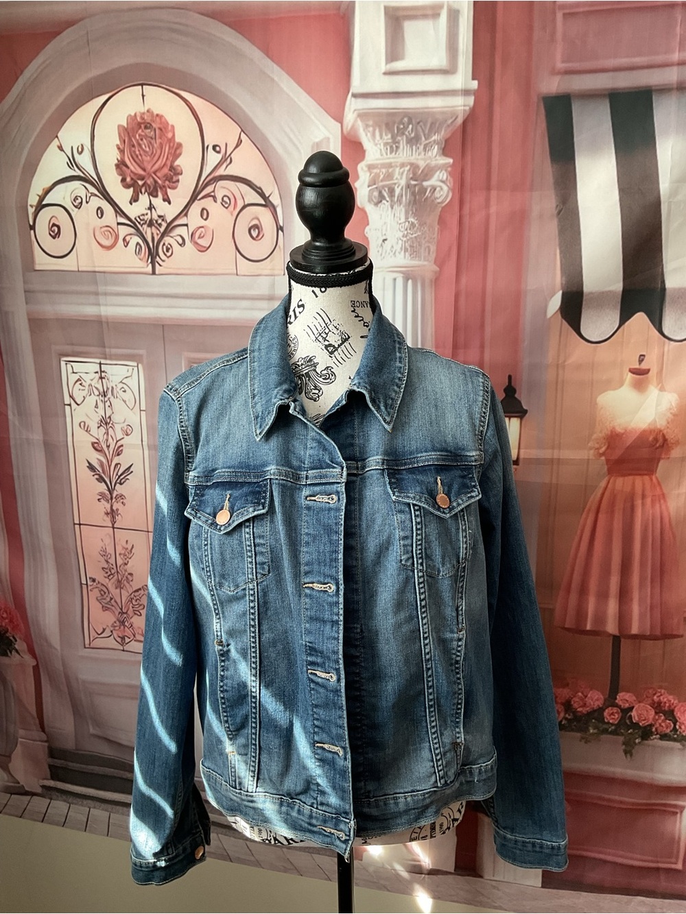 Signature by Levi Strauss Medium Blue Denim Jean Jacket